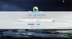 Desktop Screenshot of loeildubassin.com